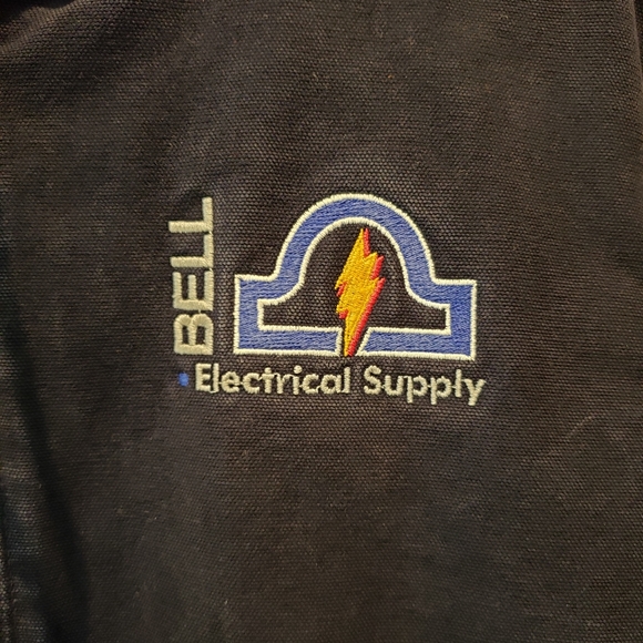 Vintage Carhartt Insulated Full Zip Canvas Work Jacket Men's - sz L Navy Blue - Picture 3 of 10